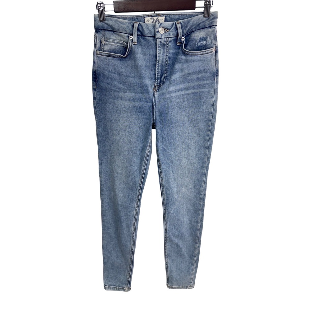 We The Free Twenty Six Skinny Jeans‎ Women's 26 Light Wash Stretch Boho